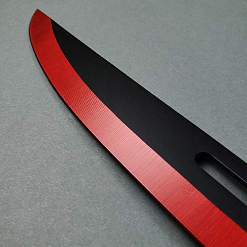 2 PCS Tactical Machetes, Tactical Fixed Blade Survival Katana Sword Set. for Camping, Collections, Gifts, Survival Tool Gear (Red-A) - Thumbnail 3
