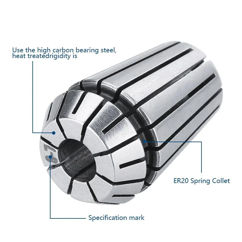 Mandrin À Pince À Ressort ER20, Mandrin De Fraisage Pour Porte-outil De Fraisage CNC 1-13mm, Machine À Graver, Porte-outil De Tour À Pince,ER20 9mm