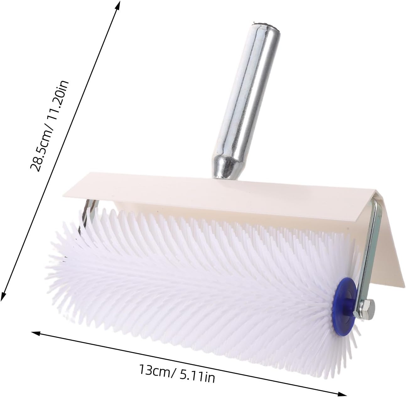 Operitacx Floor Coating Spiked Roller with Guard, Aeration Tool for Epoxy Resin, Self Leveling Cement, Screed Finishing and Air Bubble Removal, Spiked Defoaming Roller