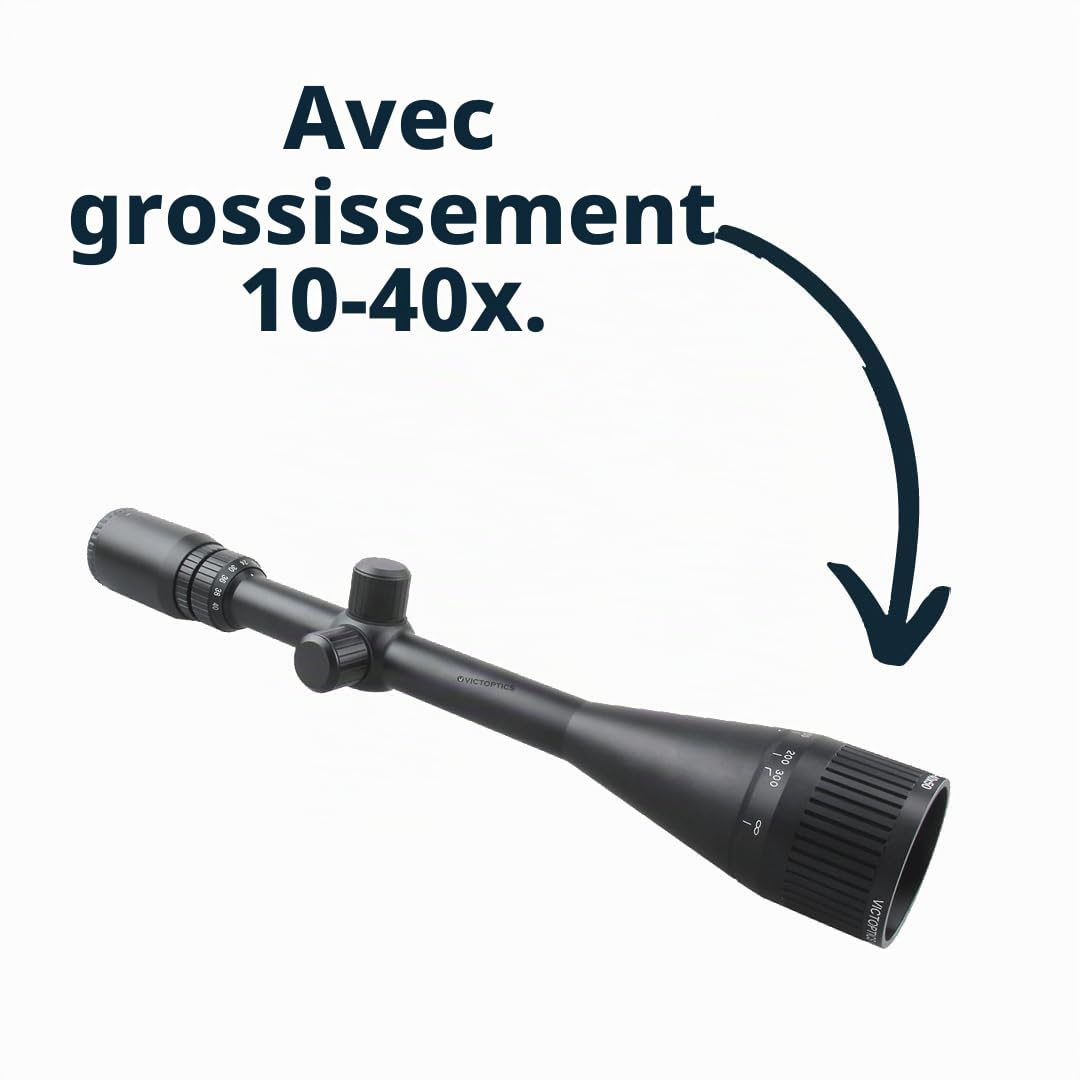 Vector Optics Victoptics OPSL24 C4 10-40x50 Lunette de visée pour airsoft et tireurs sportifs