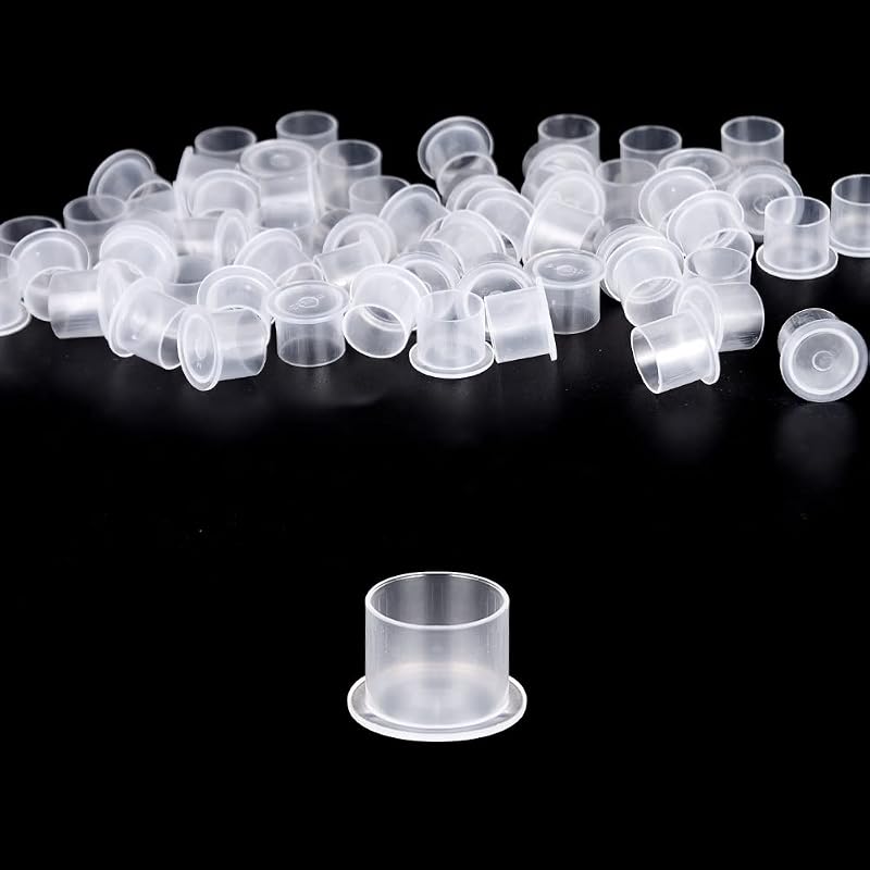 Copos para tinta de tatuagem UPTATSUPPLY com base, tamanho Medium 14 mm, 1000 unidades