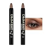 evpct 2Pcs Cream Eyeshadow Sticks Set for Eyes Waterproof, Cocoa Shimmer Matte Eye shadow Stick Pencil Pen Bulk sombras en crema para ojos 21+21