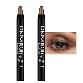 evpct 2Pcs Cream Eyeshadow Sticks Set for Eyes Waterproof, Cocoa Shimmer Matte Eye shadow Stick Pencil Pen Bulk sombras en crema para ojos 21+21