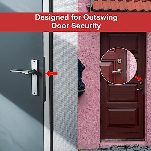 MOSECYOU Door Latch Guard Plate 11", Outswing Door Security Protector Plate by MOSECYOU - Used condition - Image 5
