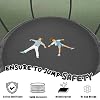 12FT 14FT Trampoline for Kids/Adults - Outdoor Recreational Big Trampolines with Enclosure Net Curved Poles and Ladder, Heavy Duty Trampoline Anti-Rust Coating, ASTM Approval