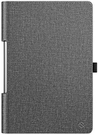 FINTIE Folio Case for Lenovo Yoga Smart Tablet, Slim Fit Premium Vegan Leather Stand Function Cover with Protective Holder for Lenovo Yoga Smart YT-X705F (10.1 inch) 2019, Grey