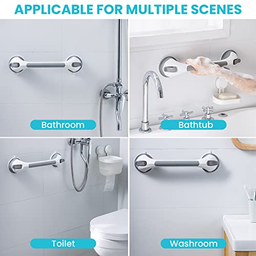Image of TAILI Grab Bars for Shower,Shower Handles for Elderly Suction,16.8 inch,Grey