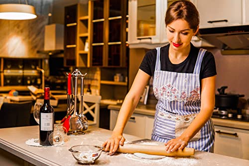 Honglida Classic French Rolling Pins Bamboo Wooden Rolling Pin For Baking Pizza Dough Pie Cookie, 18-Inch #TOP5