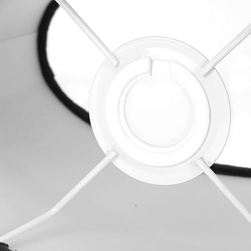 Miniatura 5 de minkissy Sombras de luz para baño, pantalla cilíndrica, pantalla de tela, pantalla de hotel, clip en pantalla de tambor, pantalla de lámpara, luces