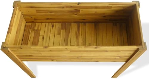 Miniatura 2 de Raised Garden Raised Bed Solid Acacia Wood,Outdoor Raised Garden Bed,Flower and Vegetable Garden Planter Box,Planter Garden Bed ,Backyard Patio.