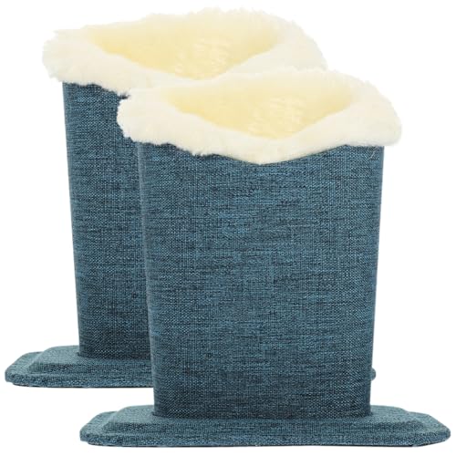 GLSTOY 2 unidades de tecido suporte para óculos, suporte de felpa, base de óculos, base de secretária, suporte para óculos, base de felpa, capa para óculos, azul