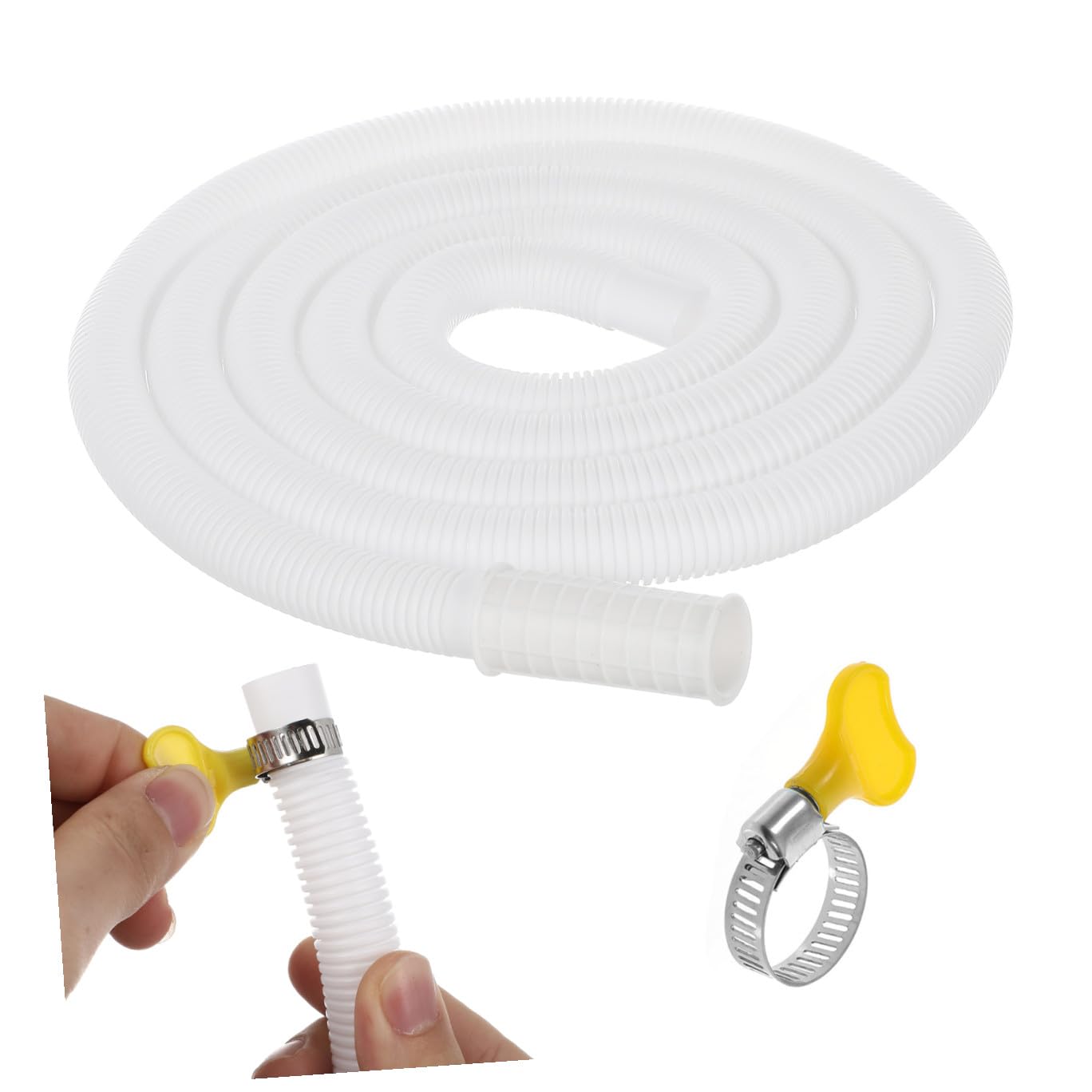 SEWACC Universal Air Conditioner Drain Hose Kit with Stainless Steel Clamp for Mini Split Ac and Washing Machine Drain Extension,79x0. 9 Inches