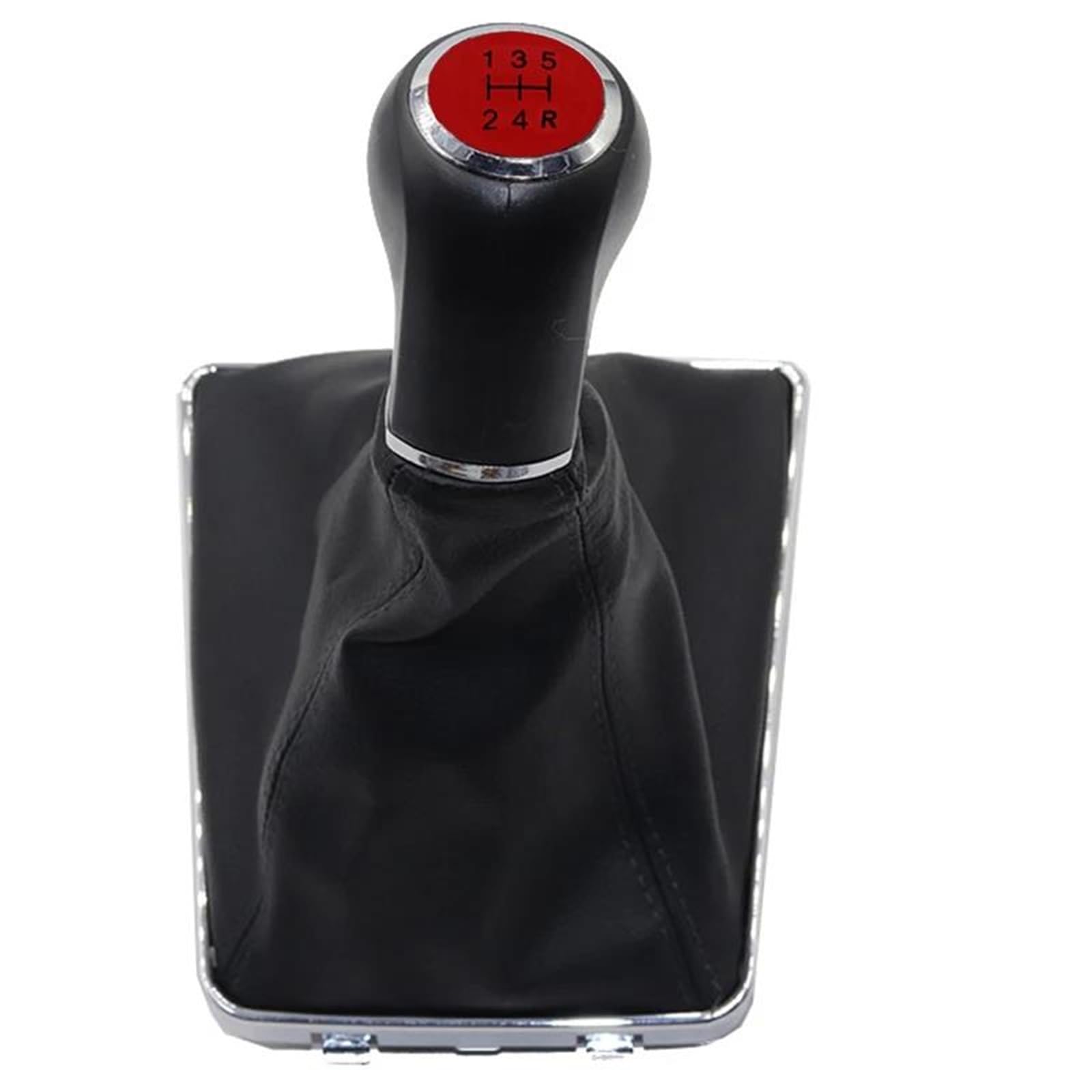 Fhuwaz One Color Car Gear Knob For Vauxhall Astra H 1.6 2004-2010 Gearbox Gaiter Stick Boot Jacket Handles Gear Shift Knob Lever Shifter 5 Speed(12345R Black3)