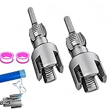 Integrated Internal & External Pipe Threading Tool, Pipe Thread Cutting Tool PVC Thread Maker Tool Electric Drill Compatible PVC Pipe Threader Kit,Pipe Sizes Rethreading Tool (1/2