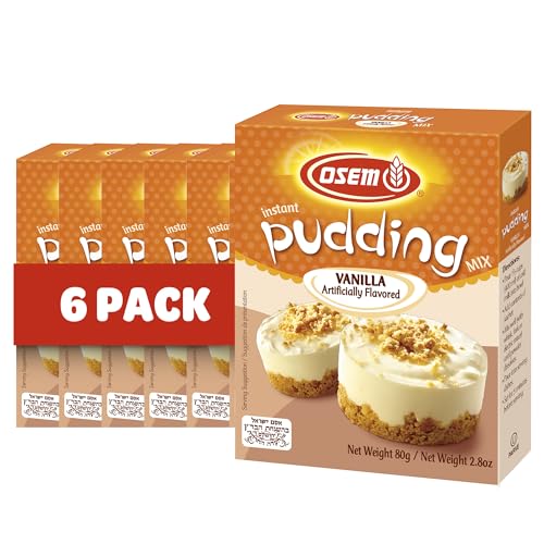 Osem Instant Pudding Vanilla Flavor – 2.8 Oz (Pack of