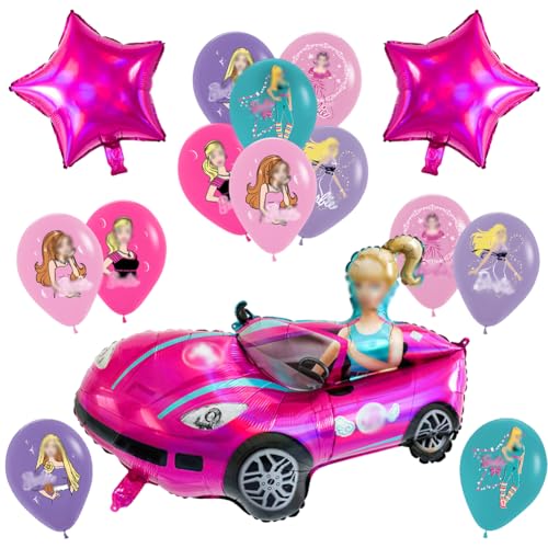 Decoração de aniversário meninas balões, 15 peças princesa balão, balões de festa de aniversário para festas, decoração temática de princesa, decorações de festa de aniversário para meninas