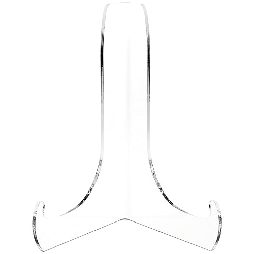 Plymor Clear Acrylic 60-Degree Angle Easel With Shallow Support Ledges,