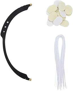 Permanent Makeup Eyebrow Design,Microblading Line Marker Ruler Eyebrow Tattoo Measuring Tool With 10pcs Thread Lines,Bow Arrow Line Ruler Majon Design Auxiliary Tool(Black)