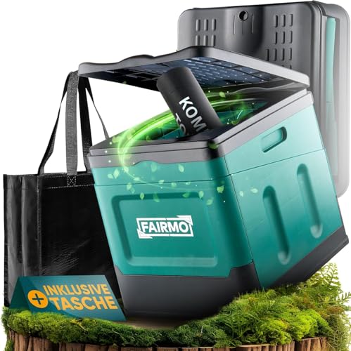 FAIRMO Die kompakte Campingtoilette faltbar (inkl. Tasche und 12x Beutel) - Camping ohne Chemie - Trenntoilette Campingklo mit Deckel - Unterwegs Festival Notfall