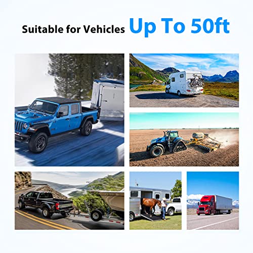 Solar Rv Backup Camera Wireless With Hd 1080P 6600 Solar Powered Battery, 10Mins Installation, Reverse Trailer Camera Systems Wireless With 7" Rear View Monitor For Camper, Truck (Auto-Vox Solar4) #TOP6