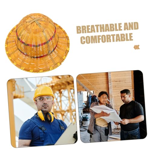 Chapeau de paille de construction en bambou style classique de qualité - 3