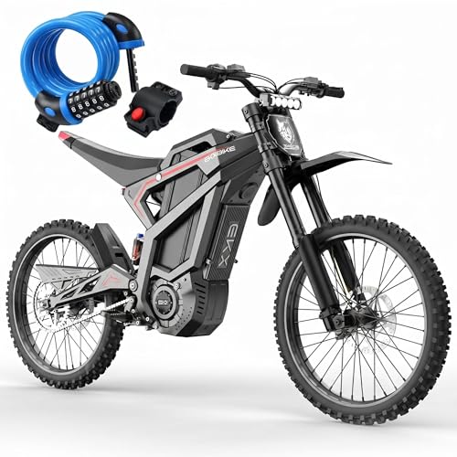 M1 Mid-Drive Electric Bike for Adults 16800W Peak Motor 62MPH & 93 Miles 72V 50Ah Large Battery...