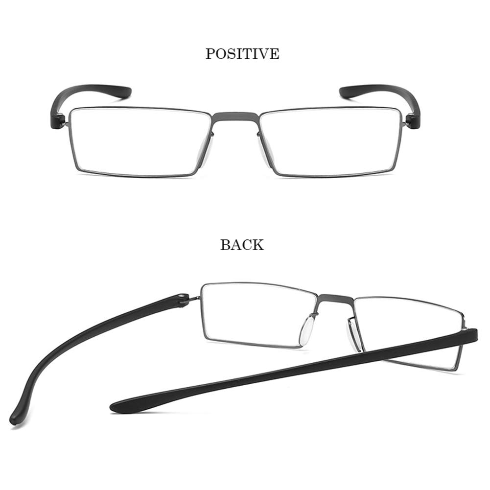 Gafas de Lectura Superleggero per Uomo E Donna,Anti Affaticamento y Anti Luce Blu,4 Pacco Lectores de Computadora/Gaming con Cerniere Molla de Acciaio Inossidabile(1.5X)
