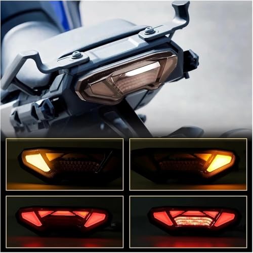 Luz de freno para motocicleta y piloto trasero compatible con Yamaha Tracer 9 y GT 2021-2023 4