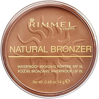 Rimmel London Natural Pressed Bronzer, Light-As-Air Waterproof Formula with Natural Glow Effect, 021 Sun Light, 14 g