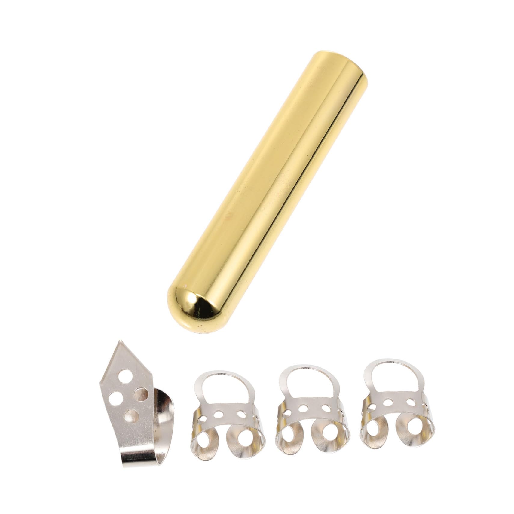 ibasenice 2sets Accessori Per Chitarra Elettrica Barra Di Suono Acciaio Inossidabile Plettro Dorato Strumenti Professionali Per Migliorare Tono e La Pratica Musicale