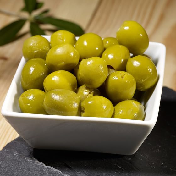 OLIVAS Sevillanas / 2.500 g (Gallone) * Ohne Kern * Milde Manzanilla Oliven aus Sevilla - das Original