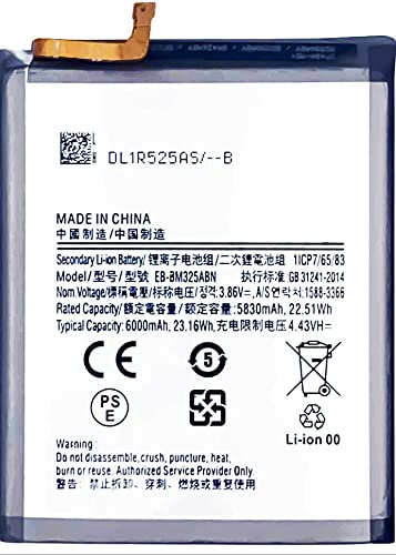 Image of Original Replacement Part for Samsung M32 /4G, A325 (EB-BM325ABN) 6000mAh with 3 Months Warranty by Naru