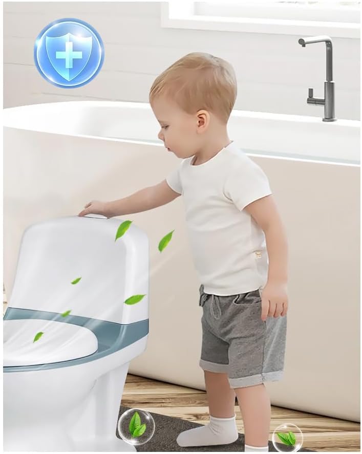 Miniatura 6 de ARCHYSAMOS Tabletas limpiadoras de inodoros de gel azul, removedor de manchas de anillo de agua dura, eliminador de olores, limpieza y desodorante