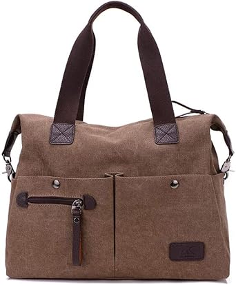 Women Soft Canvas Handbags Portable Casual College Style Retro Trend Tote Satchel Crossbody Hobo Clutches Big Bag