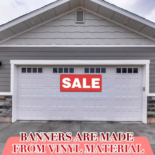 Fanfanwin 2x5 Feet Sale Signs for Retail Store Vinyl Banner Sign with Metal Grommets Reusable Weatherproof Sale Banner for Outdoor Indoor Advertising Business Marketing Store Office - Thumbnail 7