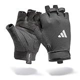 Adidas Essential Training & Weightlifting Gloves, Fingerless Workout Gloves