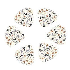 Lot de 12 médiators pour guitare basse électrique acoustique Motif oiseaux et oies - Les Beatles, Paul McCartney, John Lennon, RIngo Starr, George Harrison Lot de 12 médiators pour guitare basse électrique acoustique Motif oiseaux et oies – Image 2
