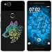 Produktbild PhoneNatic Case kompatibel mit Google Pixel 2 Silikon-Hülle Floral Wolf M3-4