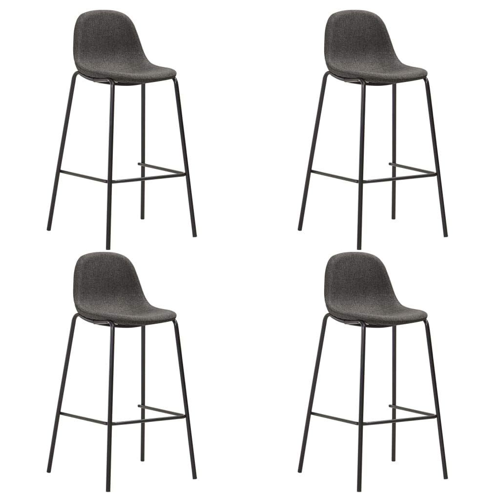 Tabourets de bar confortables en tissu fini le mal de dos autour de la table haute