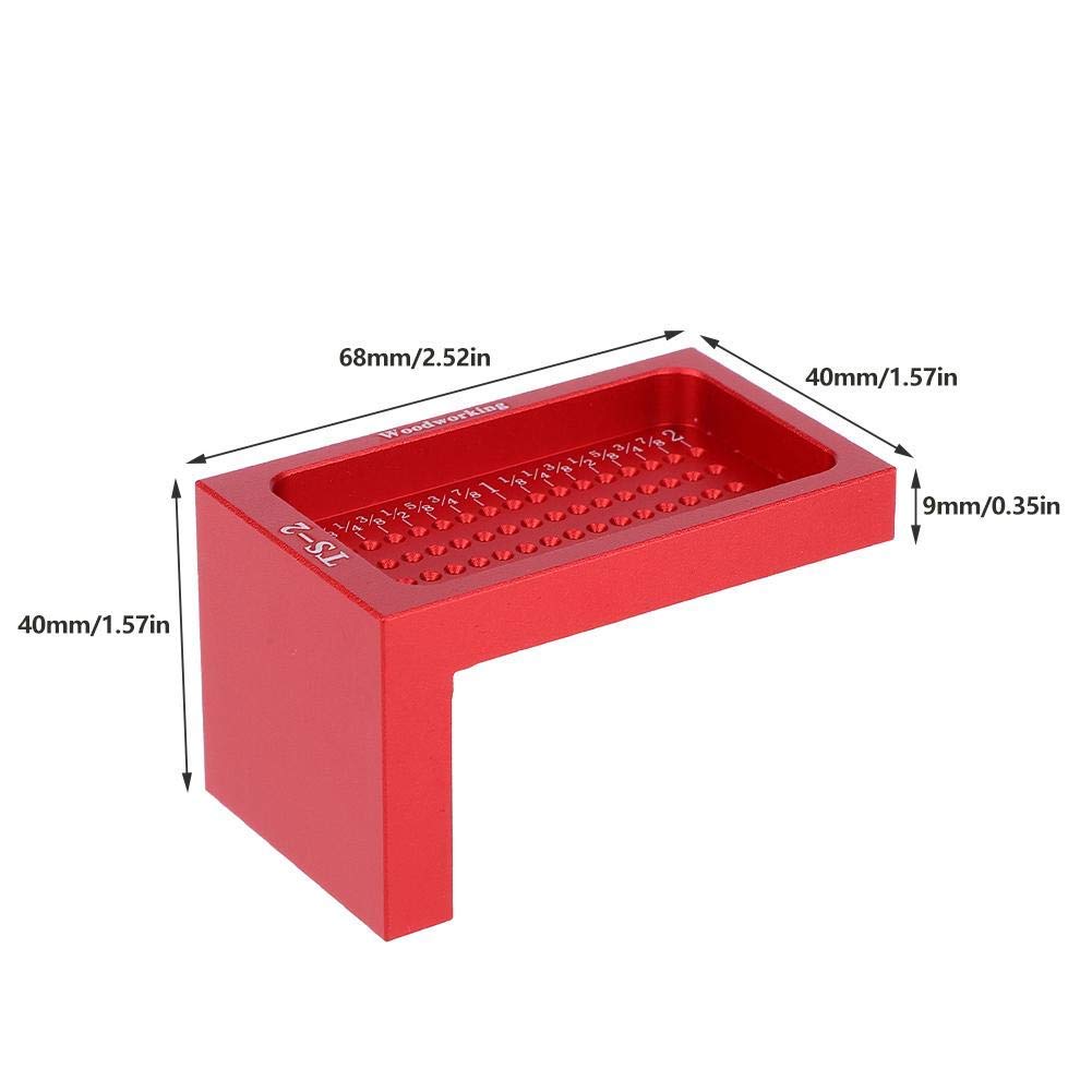 Cross Calibration Ruler T Type Woodworking Hole Scribing Aluminum Alloy Scribering Scribe Mark Measuring Tool