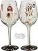 Bottom's Up 15-Ounce TLC 2 Handpainted Wine Glass