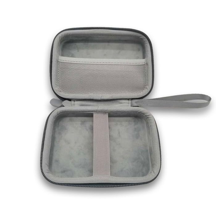 Hard Carrying Case for Handheld Game Consoles - Protective Shell and Accessories Storage Bag for Miyoo mini+ / Mini Plus and RG35XX Plus (Grey)