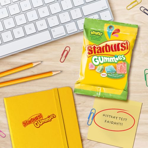 STARBURST Gummies Sours, Gummy Candy, 5 oz. Bag, Bulk Candy Pack of 12
