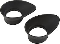 Vista 1 de 2 copas binoculares de repuesto, 1.063 in de diámetro interior, plegables, de goma, protectores de ojos