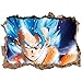 3D Etiqueta De La Pared Dragon Ball Son Goku Tatuajes De Pared Vinyl Comics Anime Japonés Decoración del Hogar Arte Pegatinas Extraíbles-80 * 120CM-A_80*120CM