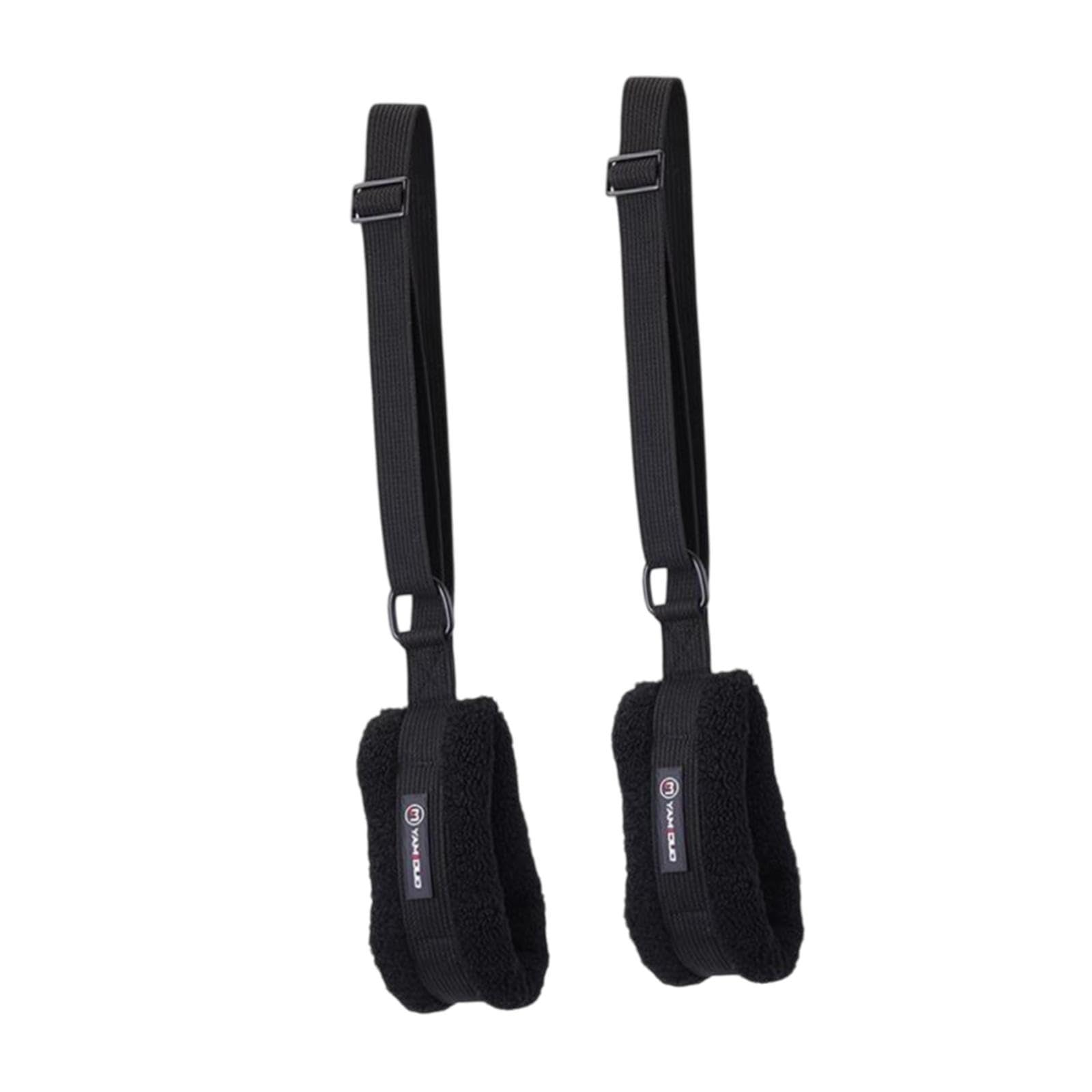 Milageto 2 Pezzi Fasce Pilates Regolabili Morbide Cinghie Fitness Elastico Straps Resistenza Imbottite Accessori Allenamento Casa Materiale Peluche
