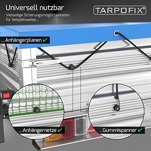 Tarpofix® Planenhaken rund inkl. Nieten | Endkappen Anhänger Plane | 20 STK – Ansicht 3