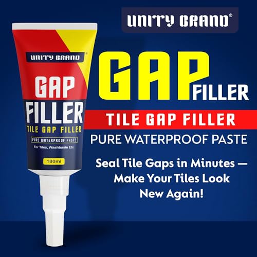 Image of Unity Brand Wall Gap & Crack Filler (White), DIY Waterproofing for Home Repairs, Kitchen Sink & Wall Cracks, Bathroom Tile Gaps Sealant, Metal, Wood, PVC, Best for Wet & Damp areas (Pack 2 /360 ML)
