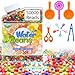 50000Pcs Wasserperlen, Wasser Perlen für Kinder Ungiftig, Water Beads Wachsen Bälle Enthält 1 Insektenklammer,1 Pinzetten,1 Trichter, 3 Trichter, Für Vase Füllstoff Pflanzen Blumen Hauptdekoration.