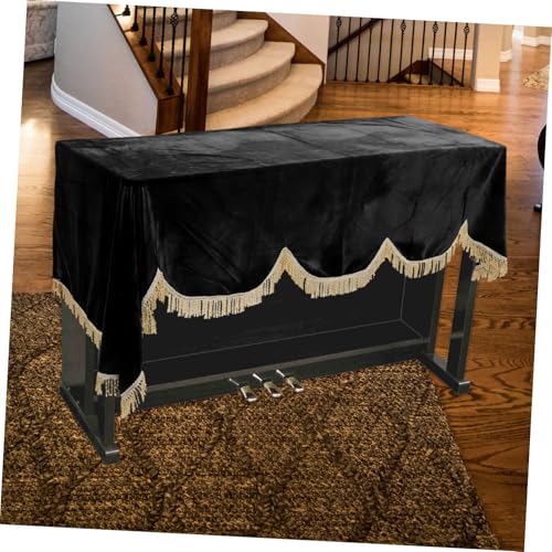 Housse de piano velours doré Levemolo couverture clavier